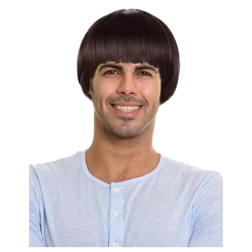 Dark Brown Mushroom Cut Wig