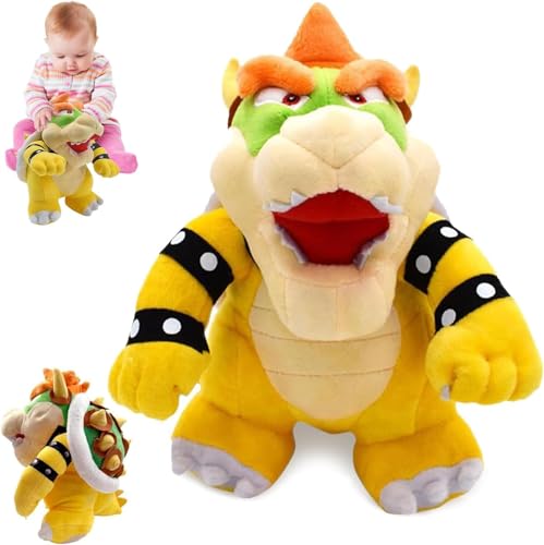 BAISHUWU Bowser Plüschtier 25 cm B-Owser Perückenfigur BO-wser-Spielzeug Animierte Pel-uchenfigur Bows-er-Puppe Cartoon-Plüschtier Bowser Plüschspielzeug Bowse-r Doll Geschenke für Geburtstag