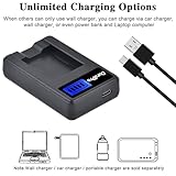 DuraPro 2Pcs NB-4L NB 4L Battery + LCD USB Charger for Canon IXUS 30, 40, 50, 55, 60, 65, 70, 75, 80 IS, 82 IS, 100 IS, 110 IS, 115 HS, 120 IS, 130, 220 HS, 230 HS, 255 HS, I Zoom, i7, i7 zoom - Image 4