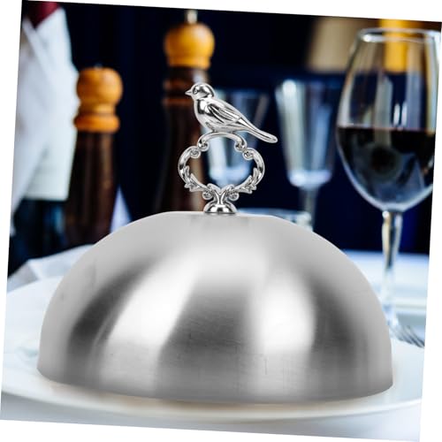 Couvercle de restaurant en acier inoxydable au design argenté durable - 7