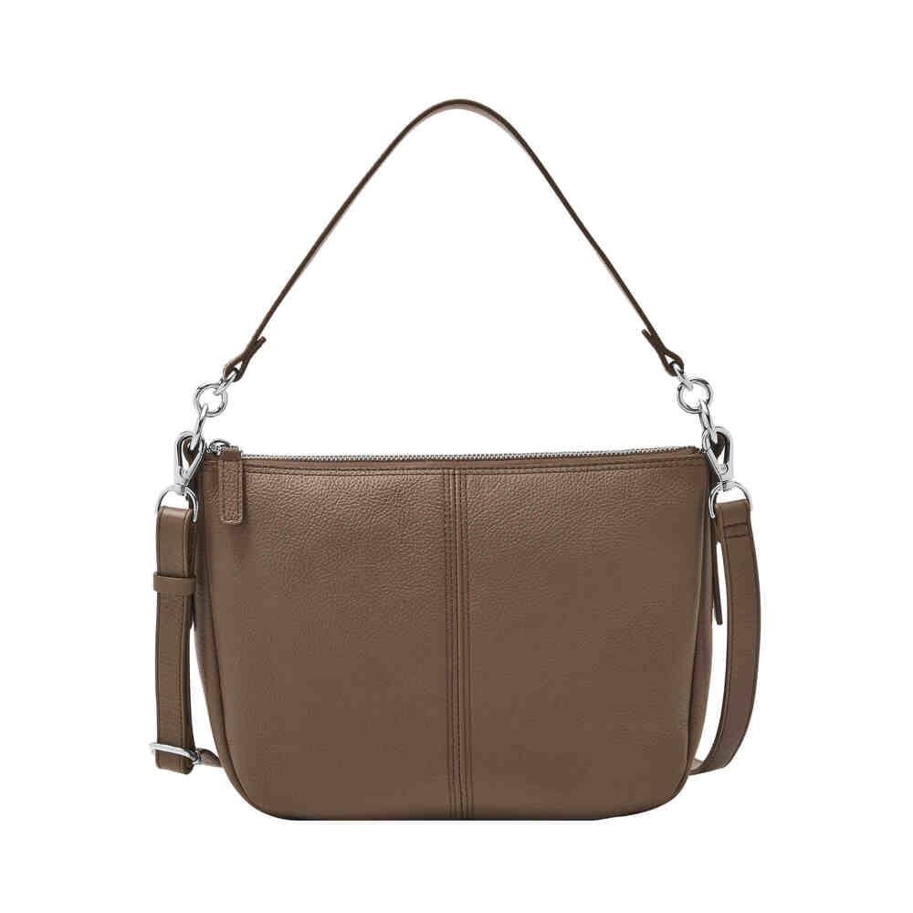 Fossil Women's Jolie Crossbody Bag, Dark Chocolate, 27.94L x7.62Wcm x20.32 H cm