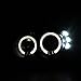 Spec-D Tuning LHP-NEO03JM-TM Dodge Neon Srt4 Black Dual Halo Led Projector Headlights