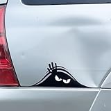 Stickios Car Decal - Peeking Monster Bumper Sticker for Cars, Trucks, Golf Carts, Vehicle Windows, Dents & Scratches - Large Vinyl Car Sticker - Made in USA (11x4.25 inches) - Peekaboo