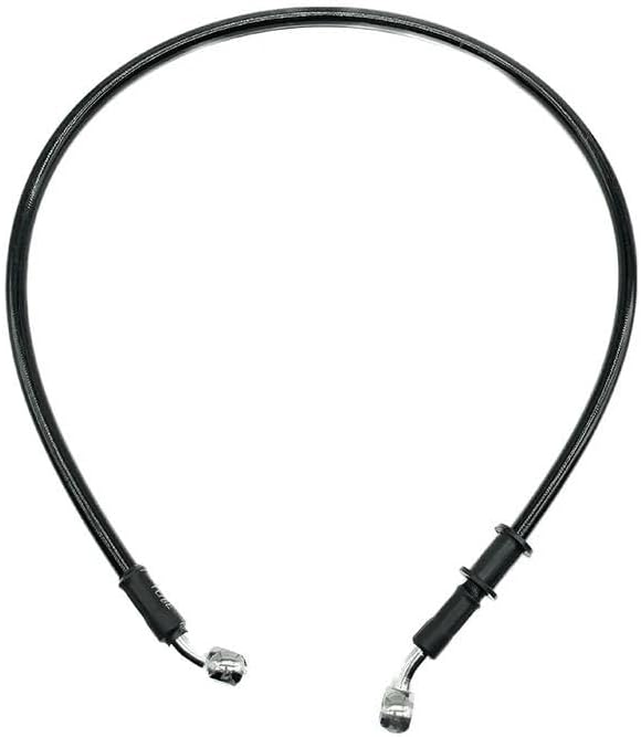 Motorcycle Brake Oil Hose Line 28 Degree 10mm Banjo 300mm to 2200mm Motorcycle Hydraulic Brake Hose Cable Clutch Oil Line Pipe for ATV Dirt Racing Bike Black