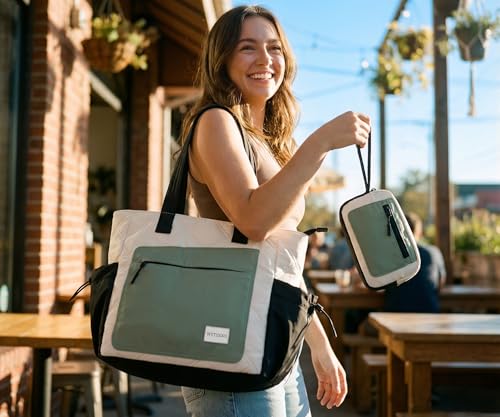Set de 2 Bolsas Tote para Mujer, Livianas y Acolchadas miniatura 2