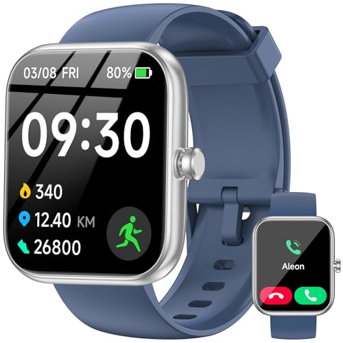 BOOOMIC Smart Watch, 1.83' HD Touchscreen with Alexa Built-in, Fitness Tracker, IP68 Waterproof, 100+ Sport Modes, 24/7 Heart Rate & Sleep Monitor for iPhone Android iOS