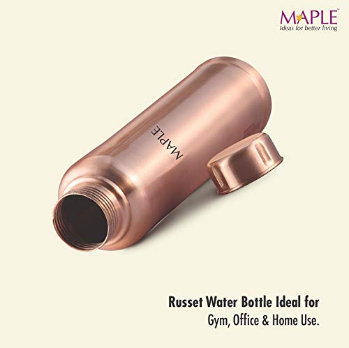 Image of Maple Russet 1000 CB Healthy Pure Grade Virgin Copper Bottle - 1 Liter