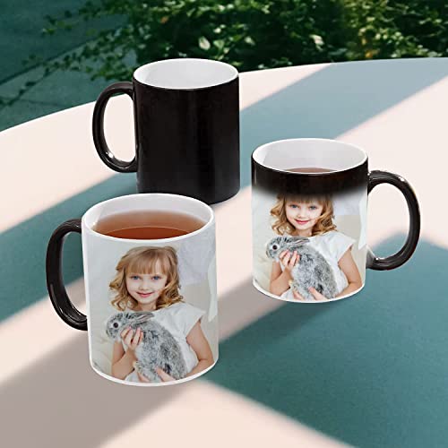 Nubaka Color Changing Sublimation Mugs, Black Sublimation Mugs, Porcelain Black Coated Magic Mugs Classic Drinking Cups, Mugs For Cappuccino, Espresso, Latte, Milk, Tea, Mug Diy Gifts，Set Of 6 #TOP7