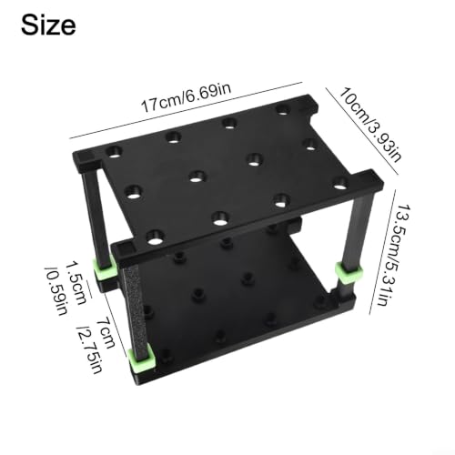 Soporte de flecha vertical rectangular en PLA para proteger 12 flechas de aluminio 6
