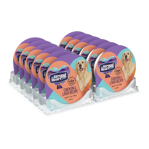 A Strong Heart Wet Dog Food Cups, Chicken & Liver...