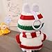 for Labubu Doll Christmas Striped Outfit - Sweater, Hat & Scarf for All Generations 17cm Doll
