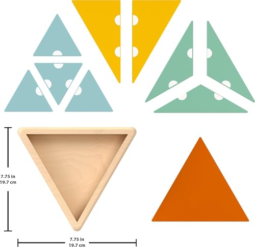 Fisher-Price Wood Montessori Triangle Puzzle Learning Activity, Ages 3+ - image 5