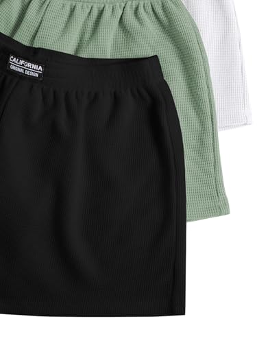 Image of SOLY HUX Women's Summer Shorts 3 Packs Casual Comfy Shorts Sets