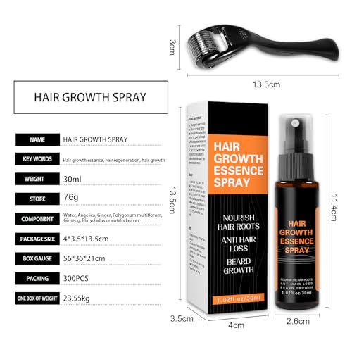 Spray para el Crecimiento del Cabello, Spray Anticaida de Cabello y Crece Pelo, Sérum Para Crecimiento del Cabello Tratamiento para el Crecimiento, Nutrir los Folículo Piloso para Mujeres y Hombres - imagen 7