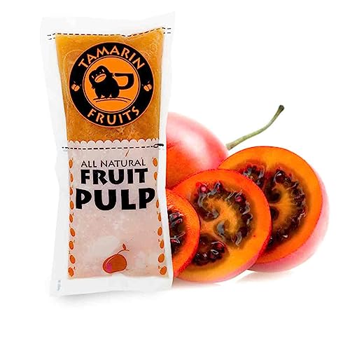 Tamarin Fruits All Natural Frozen Fruit Pulp perfect for Juicing, Cocktails, Smoothies, Desserts, and Baking, No Sugar Added, Gluten Free with No Preservatives, (Tamarillo, 4lbs)