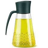 【BOTELLA CONVENIENTE】 La botella dispensadora de aceite y vinagre puede contener hasta 630 ml, por lo que no tendrás que preocuparte por rellenar con frecuencia. El gran cuello de botella hace que sea fácil rellenar el aceite sin embudo adicional y lavar fácilmente.
