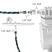 SAGUD Airbrush Hose 10 Foot Nylon Braided Air Hose with 1/8” Size On Both End and Adapter 1/8” male - 1/4” female for Most Airbrush Paint Kit