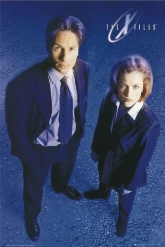 Tomorrow sunny 24X36 INCH / ART SILK POSTER / THE X FILES POSTER - MULDER AND SCULLY - HOT NEW