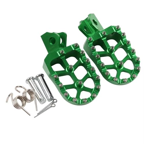 Repose pied moto vert pour Kawasaki KLX230 et KLX230R de 2020 à 2024