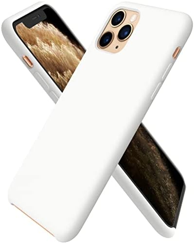 ORNARTO Liquid Silicone Case for iPhone 11 Pro, Slim Liquid Silicone Soft Gel Rubber Case Cover for iPhone 11 Pro(2019) 5.8 inch-Black