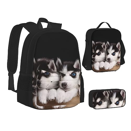 Sac à dos bandoulière réglable Lingge lot de 3 pièces ergonomique et léger - 2