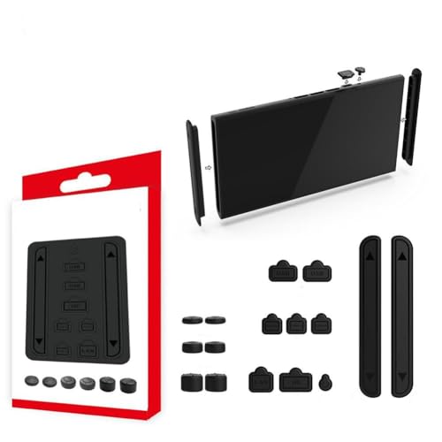 16�Z�b�g FOR Switch ��2���� �h�o�v���O NS2 �Q�[���R���\�[���p �_�X�g�v���O + ���b�J�[�L���b�v 16 in 1 �Z�b�g �V���R���� ���h�~ �h�o ����~�� ���S�Z�b�g