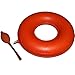 Sitzring Gummi aufblasbar- 40 cm Durchmesser - rot - mit Luftpumpe - Sitzkissen gegen Beschwerden bei Dekubitus, Hämorrhoiden, Rückenschmerzen und zur Steißbein Entlastung