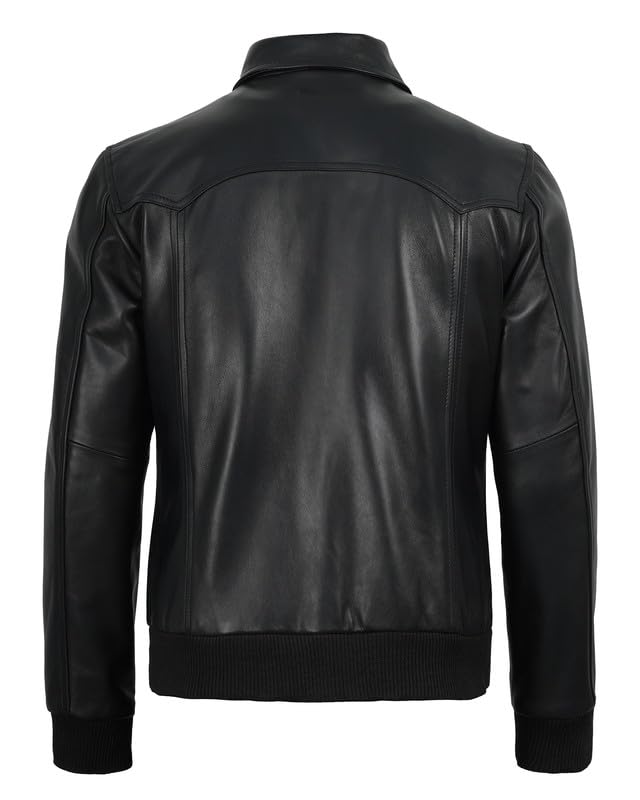 Image of Blingsoul Leather Jacket Men, Black and Brown Leather Jackets For Men