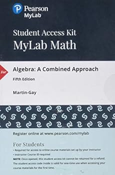 Misc. Mylab Math with Pearson Etext -- 24 Month Standalone Access Card -- For Algebra: A Combined Approach Book