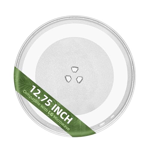 Image of Gemroom 12.75" Microwave Turntable Plate for LG Microwave Compatible with Part # 3390W1A027A, 1B71961 12 3/4 inch Series LG Microwave Glass Plate