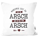 ausgefallene kissenbezüge 40x40 Eine etwas spezielle Liebeserklärung an deinen Ar...äh Schatz: Manchmal bist du echt ein Arsch, aber du bist mein Arsch