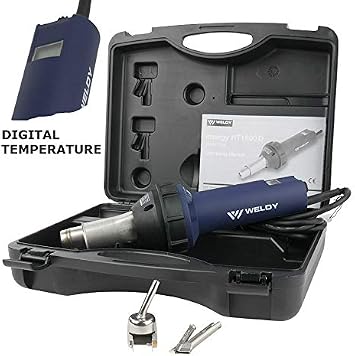 Weldy HT1600D Digital Heat Gun Hot Air Tool, Plastic Welding KIT 230V - 160.175