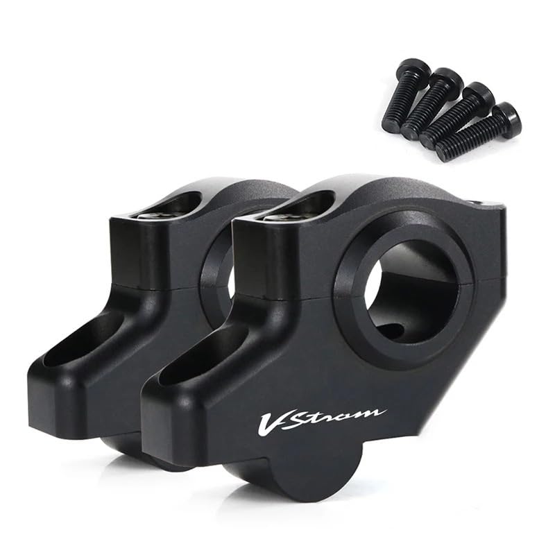 Riser Manubrio 22mm Adatto for Riser for Montaggio su Manubrio da 7/8", con Estensione rialzata Riser per Manubrio per Moto(Matte Black)