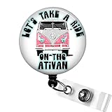 Funny Ativan Badge Reel, Let’s Take a Ride on the Ativan Badge Pull, ICU Nurse Badge ID Holder, Funny ER Doctor Nurse Gift, Psych Nursing Gift, Hospice Nurse Anesthetist Badge, Medical Humor CRNA Gift