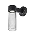 Besa Juni 11 1/2" High Clear Black LED Outdoor Wall Light