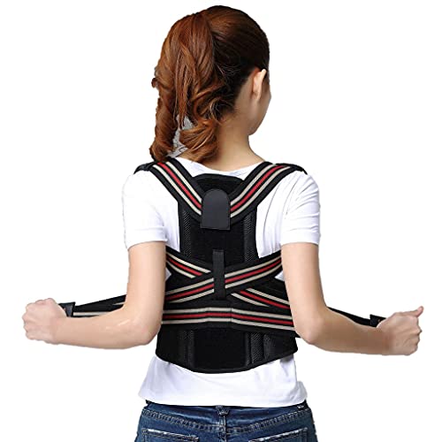 Cinturón de corrección de Espalda Mujeres Hombres Hombro Columna Postura ortopédica cinturón de Soporte de Espalda Protector Ajustable Alivio del Dolor elástico Soporte Lumbar Soporte Entrenador