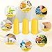 DANRONG 24pcs Silicone Finger Protectors,Rubber Fingers Tips, 3 Sizes,Finger Covers Thimble Guard Pads Caps for Hot Glue Gun Money Counting Collating Writing Sorting Task Wax Rosin Resin Crafts Sewing
