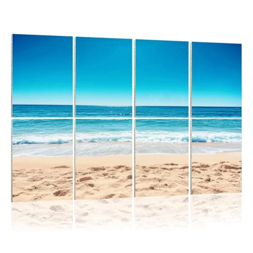 Paneles acústicos decorativos GAROLINAPW Multi7 de 48x32 pulgadas, paquete de 8 para absorción de sonido y decoración de pared miniatura 1