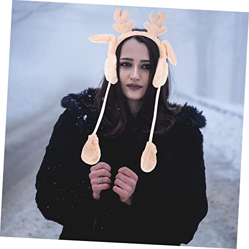 Orejeras de alce infantiles ABOOFAN para proteger del frío en invierno 6