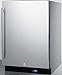 Summit 24” Freezer, Built-in Outdoor Freezer, 4.72 cu.ft. Capacity, Stainless Steel- SPFF51OSCSS
