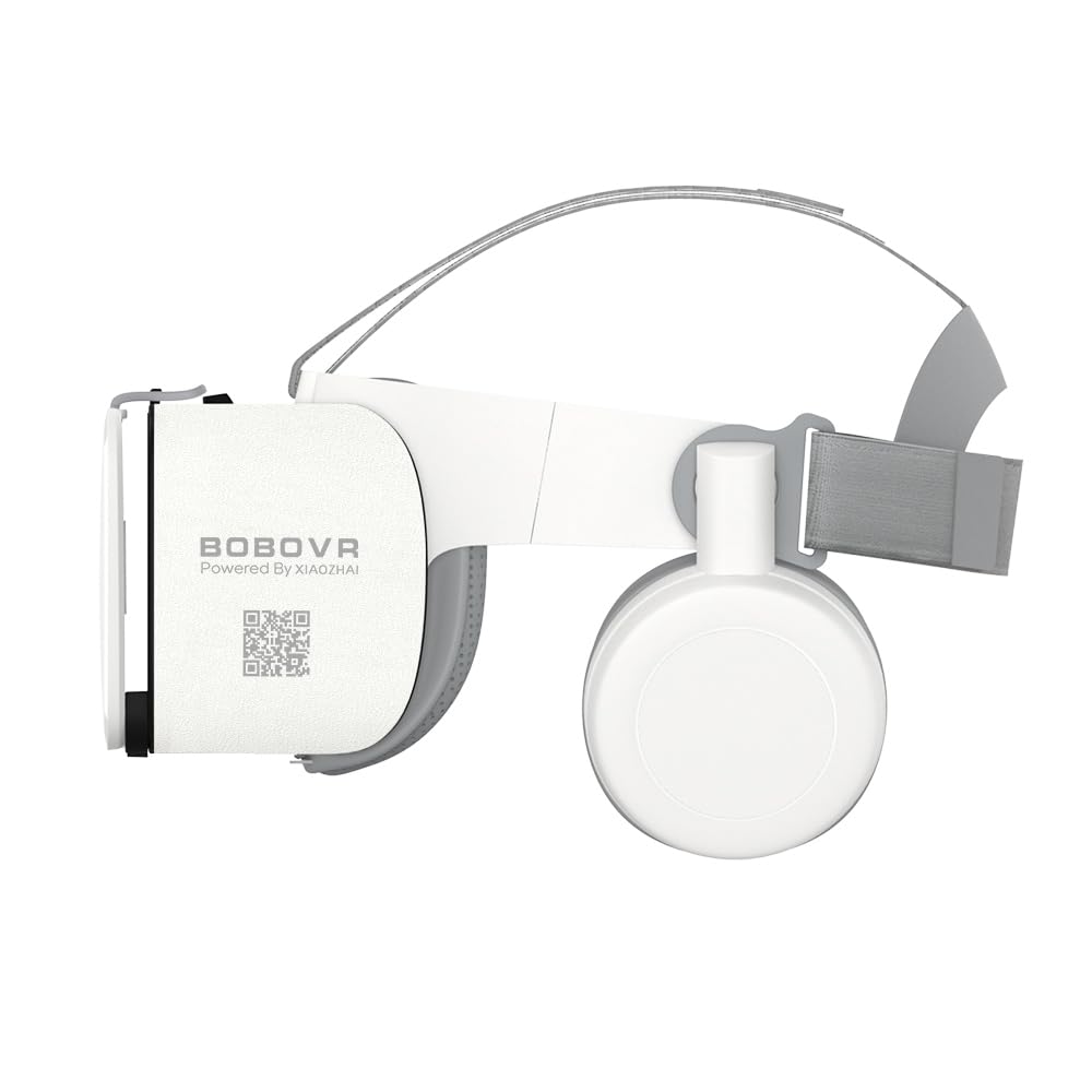 VR Headset mit Bluetooth Kopfhörer, Faltbare Virtual Reality Brille für Mobiltelefone, Kompatibel mit iPhone 17 16 15 14 13 und Samsung Galaxy S24 S23 S22 ETC