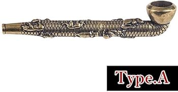 Amazon.co.jp: キセル 煙管 アンティーク調 きざみタバコ対応 銅製