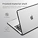 BlueSwan Anti-Cracking Hard Shell Case Compatible with MacBook Air 13 inch M4 M3 M2 2026 2025-2022 A3240 A3113 A2681, Drop Protection Soft TPU Bumper PC Base for Air 13.6 inch, Frosted Clear