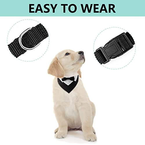 URROMA 1 Piece Formal Dog Tuxedo Bandana - Image 4