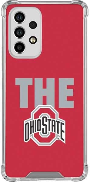 Skinit Clear Phone Case Compatible with Galaxy A53 5G - Officially Licensed Ohio State University OSU Buckeyes Flag Design