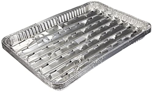 Papstar - Plats à griller - 5 pcs - Aluminium , 34 x23 x 2.5