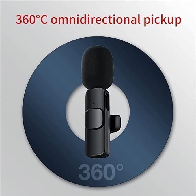Image of BQYA 2.4 ghz Omnidirectional Lavalier Wireless mic Noise cancallation 50 Meter Range Plug & Play Rechargeable Microphone for Andriod /iPhone /Laptop and All USB Devices for YouTube etc.