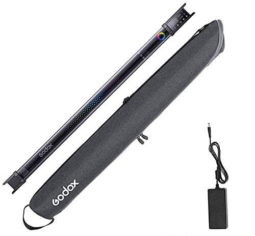 Godox Tubos de luz LED TL60 para vídeo CRI 96 TLCL 98, batería integrada de color precisa con mando a distancia/bolsa de transporte para grabaciones de estudio al aire libre y grabación de vídeo