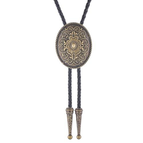 Image of Jeilwiy Bolo Tie for Men, Western Bolero Tie Cowboy Ties Native American Cowgirl Bolo Tie Accessories for Men Women