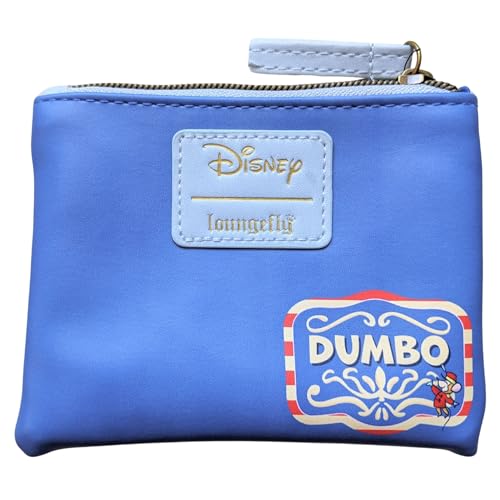 Loungefly Disney Dumbo Feathers Two in 1 Coin Pouch And Reusable Tote Blue2